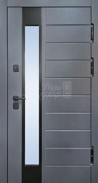 Входная дверь со стеклом №345 в Хотьково